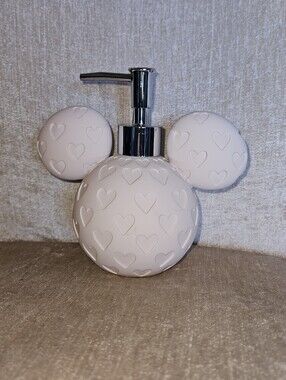 Mickey Mouse Pink Heart-Embossed Mouse Ear Soap Dispenser - Home Accents